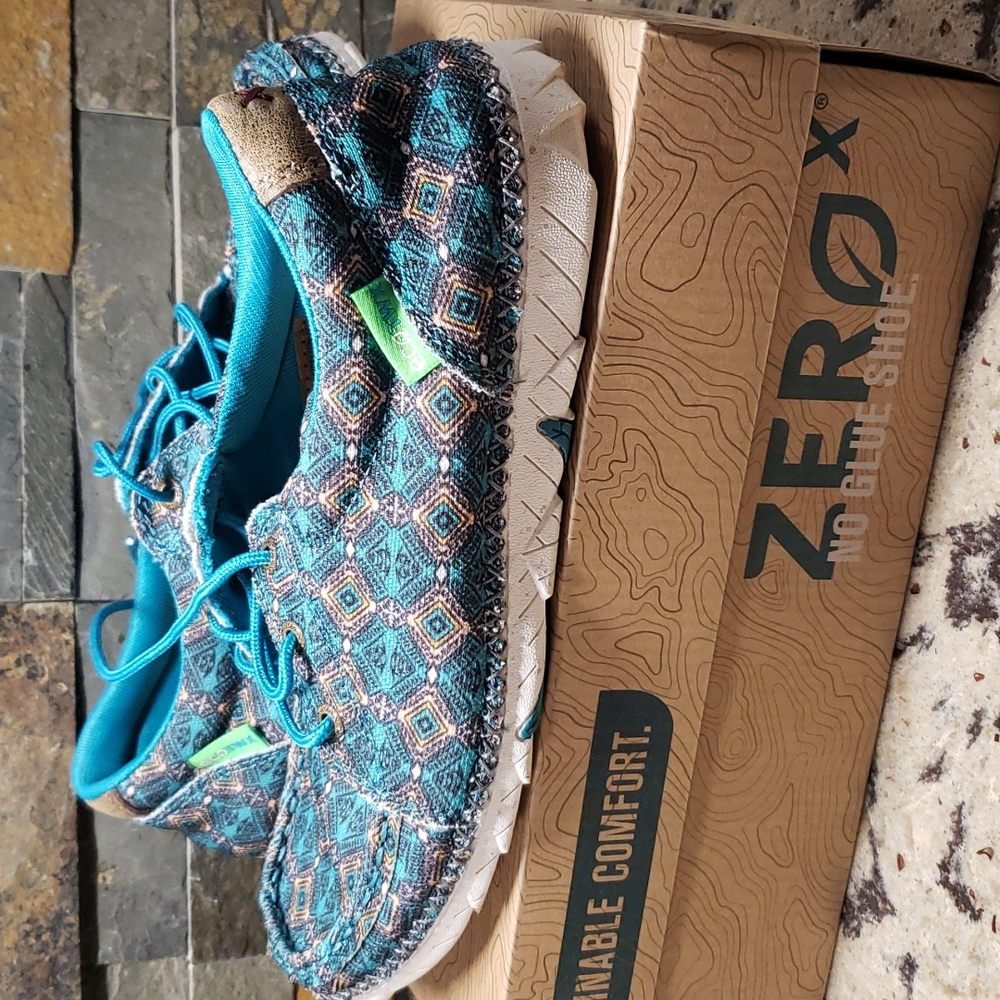 Twisted X Turquoise & Multi Zero X Shoes